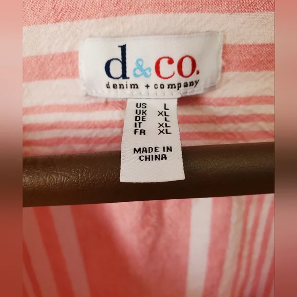 Denim & Co. Striped Yarn Dyed Woven Top - Picture 3 of 14